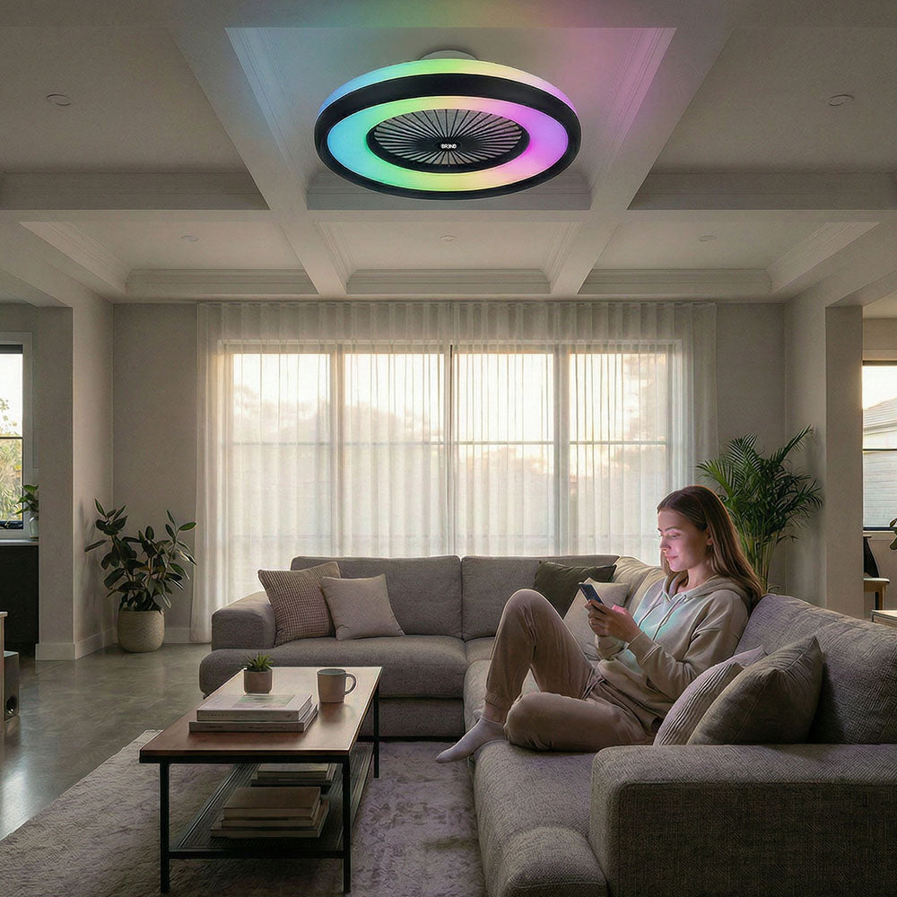 Slimme Plafondlamp met Ventilator