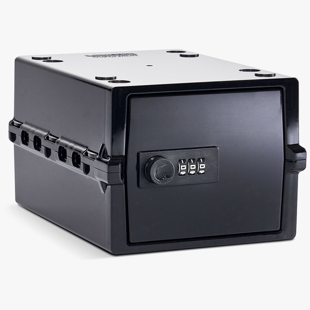 Boîte de rangement Lockabox Mini noire avec serrure à code