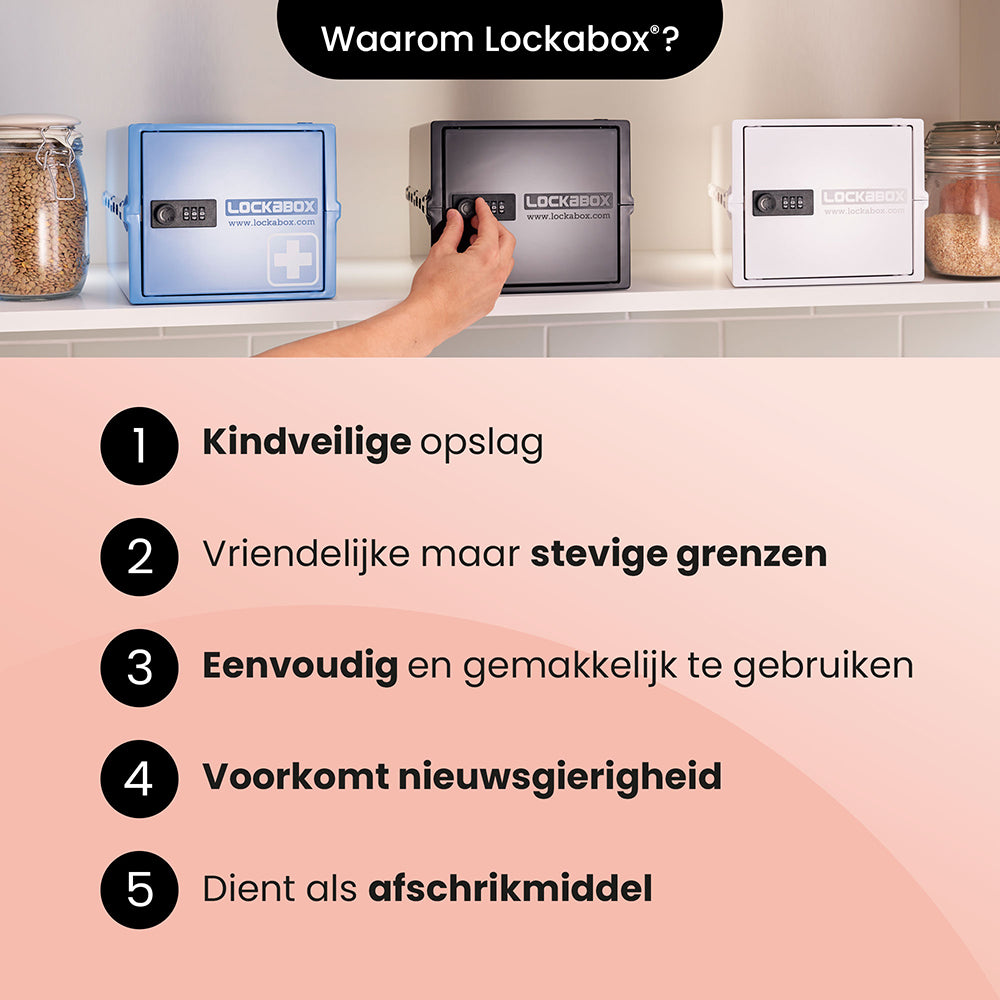 Cinq raisons de choisir la Lockabox One, dont le rangement sécurisé pour les enfants et la simplicité d'utilisation